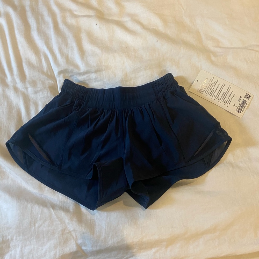 navy lulu lemon shorts